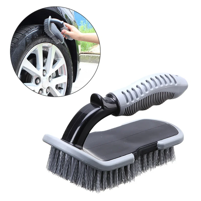 2018 New Bike Home Car Tyre Cleaning Brush T-Type Multi-Functional Wheel Hub Brush Car Washing Tool New Arrival