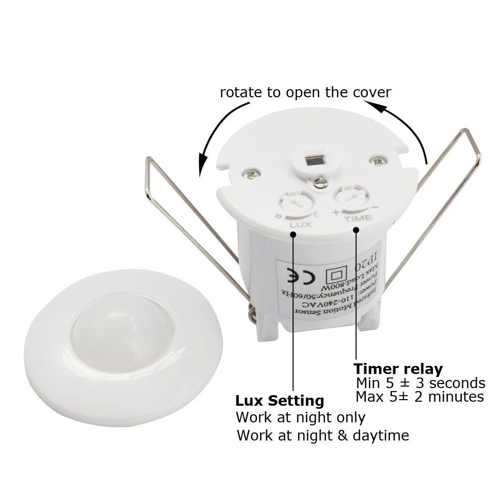 12v pir interruptor de sensor 360 graus 02