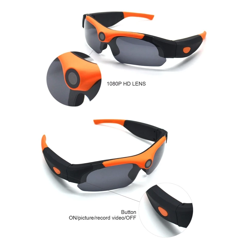 FULL-1080P Hd Smart Mini камера очки 120 градусов вождения очки наружный DVR спортивные очки с видео камера