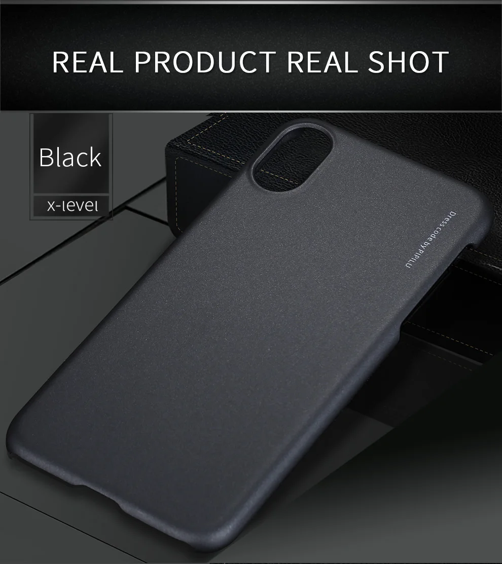 

X-LEVEL Silky Feel Phone Case for iphone X Cases Metallic Paint PC Hard Protection Cover coque For iPhone X Coque for iphone 10
