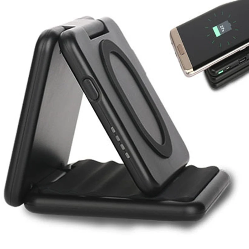 

Qi-Certified Charge Wireless Charger Pad Movable Single coil Wireless Charger Power Bank for Phone Universal