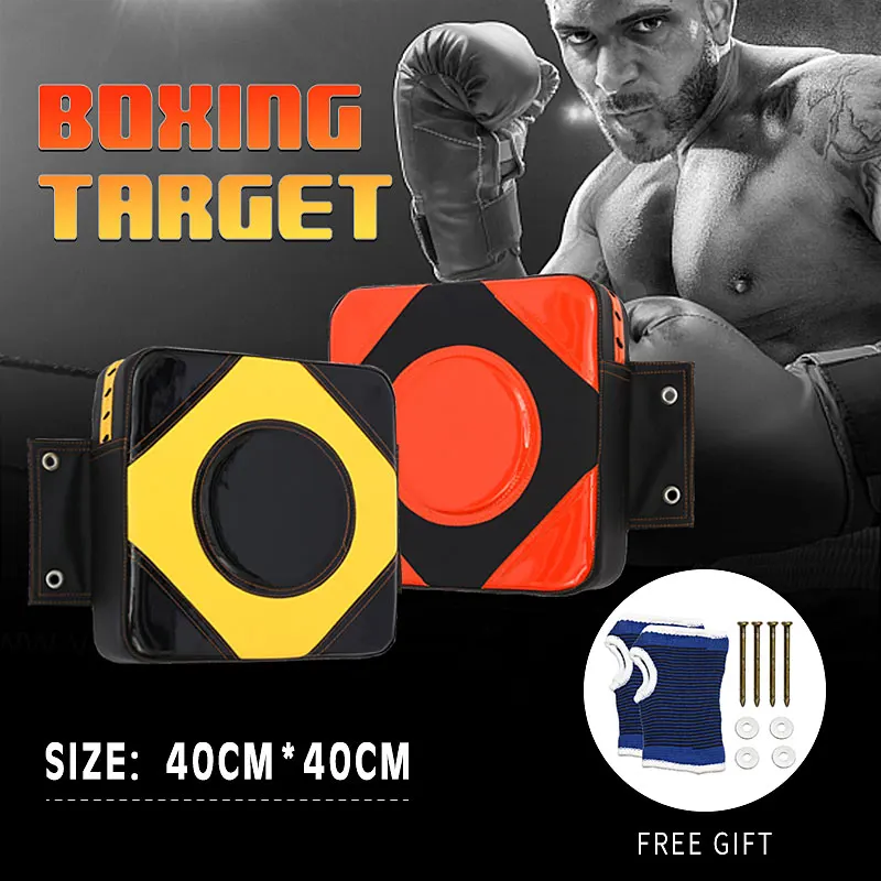 

Boxing MMA Punching Wall Pads Strike Shield Kick Target Focu Punching Bag Muay Thai Mitts Kickboxing Wing Chun Practice 2 Color