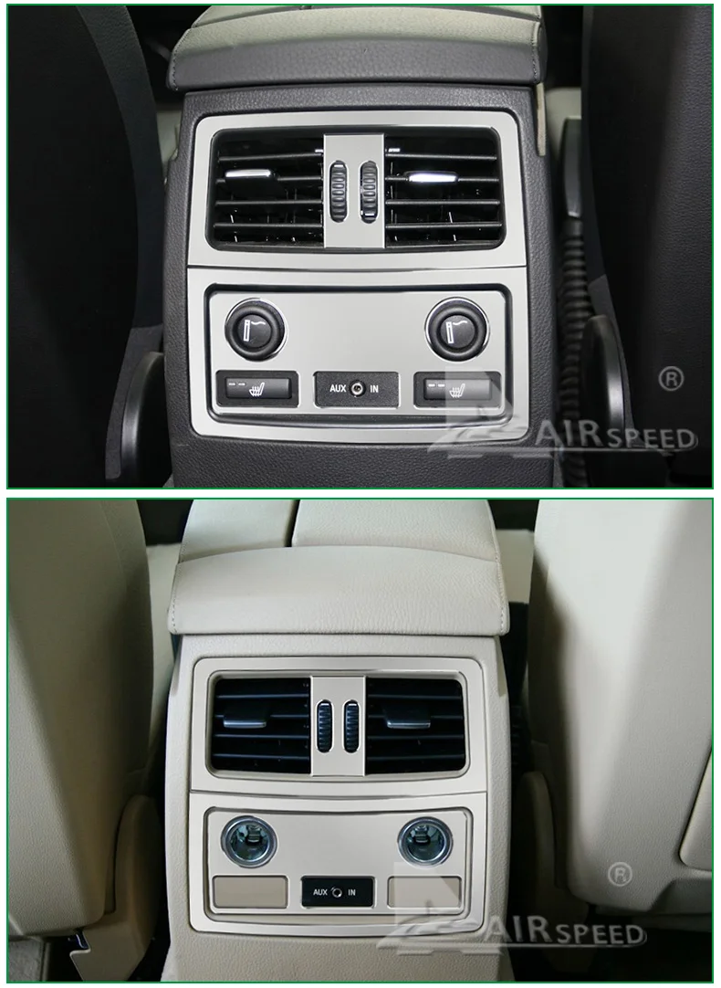  BMW E60 2005-2010 Car Rear Air Conditioning Outlet Vents Frame Cigarette Lighter Cover Decor 5 Series Accessories (6)