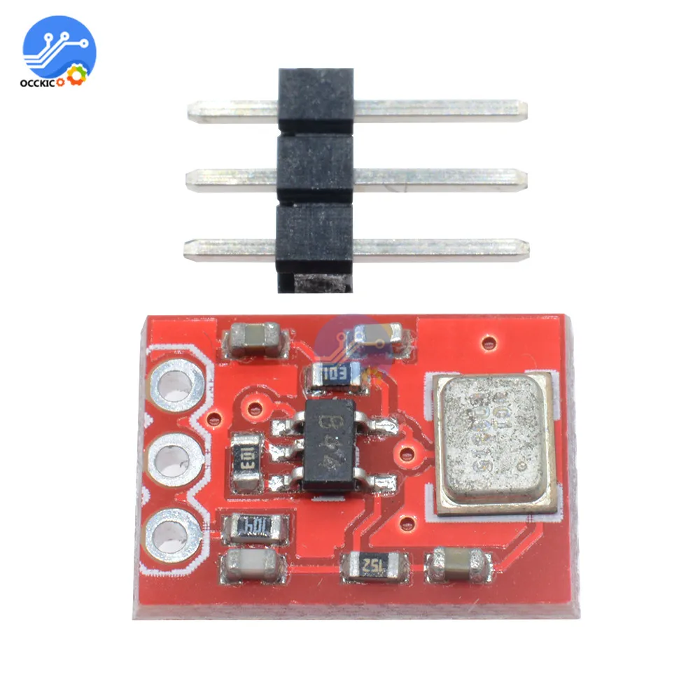 

ADMP401 MEMS Microphone Breakout Module Board For Arduino DC 1.5 to 3.3V With Pins Microphone Accessories