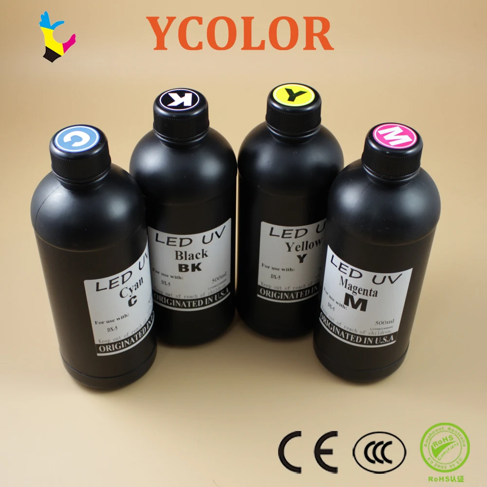 4 liters UV LED ink for PU / Leather / TPU / Canvas/ All soft material