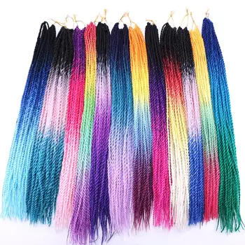 

REYNA Senegalese Twist 30strands/Pack Ombre Fiber Synthetic Braiding