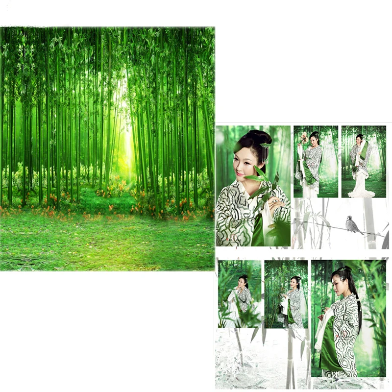

MEHOFOTO Vinyl Background For Photo studio bamboo forest Personal portrait New Fabric Flannel Backdrop For Photo Studio