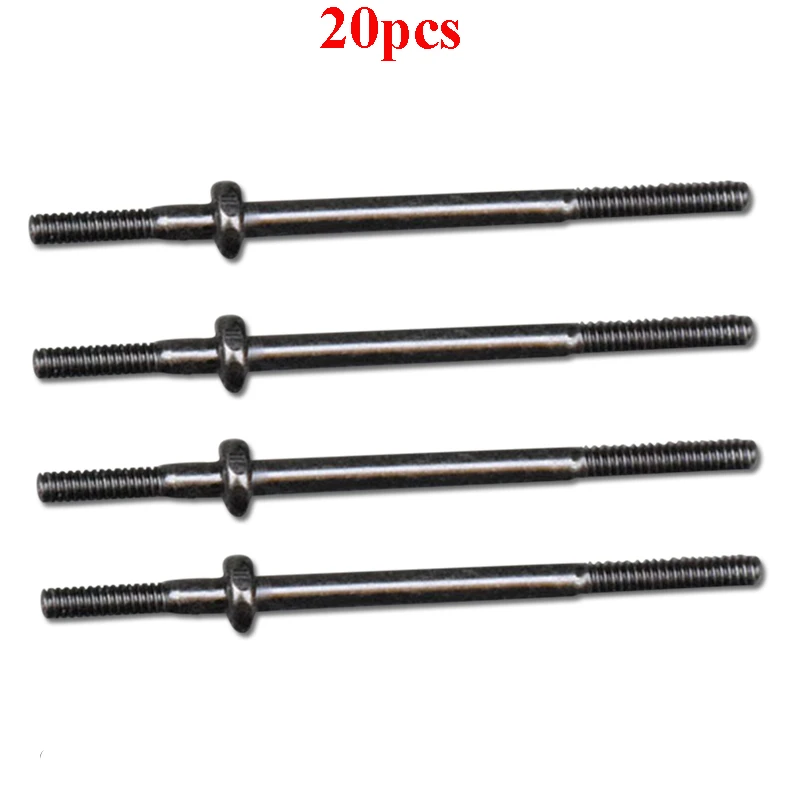 20Pcs Dual Head Screw Threaded Rod Screw for RC Model Cars Spare Parts