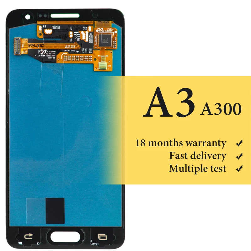 

Brand new hot sale For A3 2015 lcd display OEM quality For mobile phone A300 A300F lcd screen assambly replacement