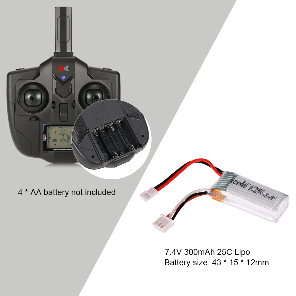 XK A430 самолет+ X4 передатчик с бесщеточным двигателем 3D6G система 2,4G 5C A-430 самолет совместимая Futaba S-FHSS RTF