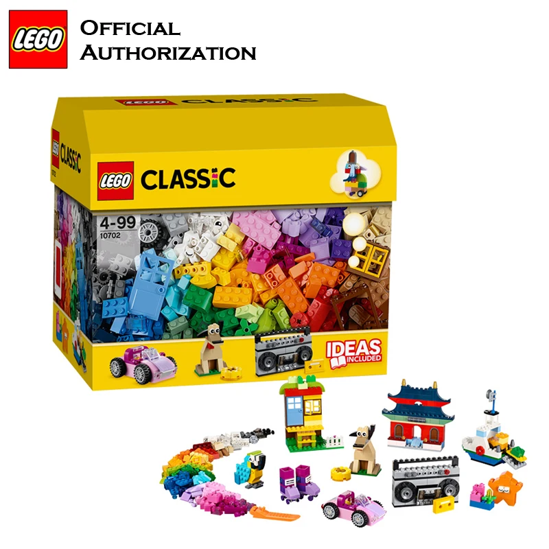 LEGO 583pcs Classic Toys Stacking Blocks Box Kids Toy Educational&Learning Lego Building Toys Blocos De Construcao 10702