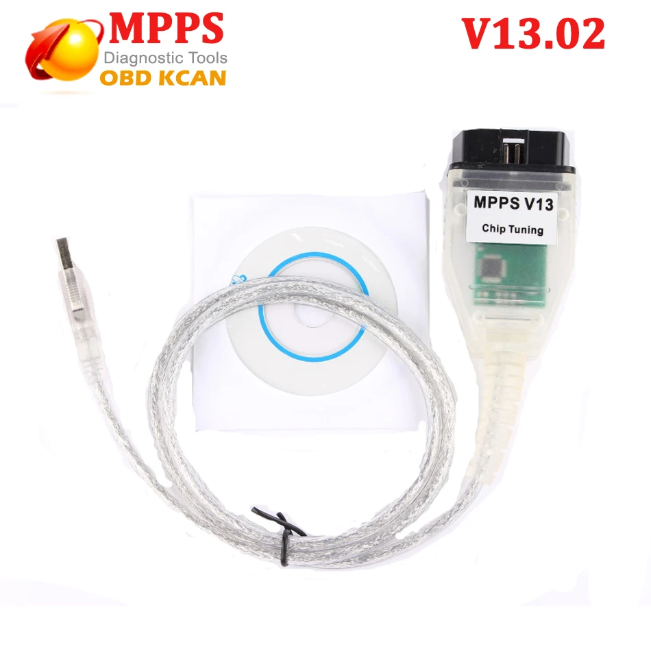 

Best sale and latest version v13 mpps MPPS K CAN 13.02 CAN Flasher chip tuning OBD2 diagnostic chip tuning Cable free shipping