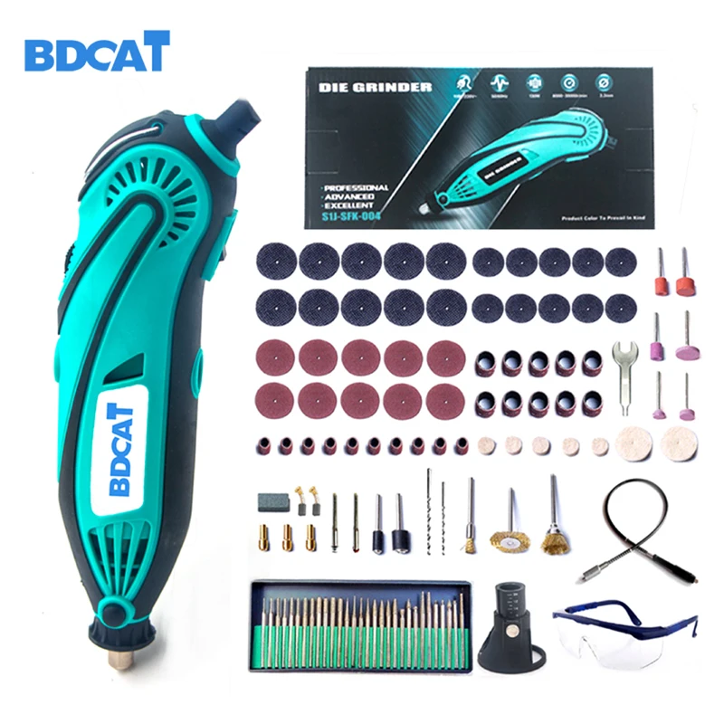 

BDCAT 2018 New Style Electric Dremel Mini Drill polishing machine Variable Speed Rotary Tool with 140pcs Power Tools accessories