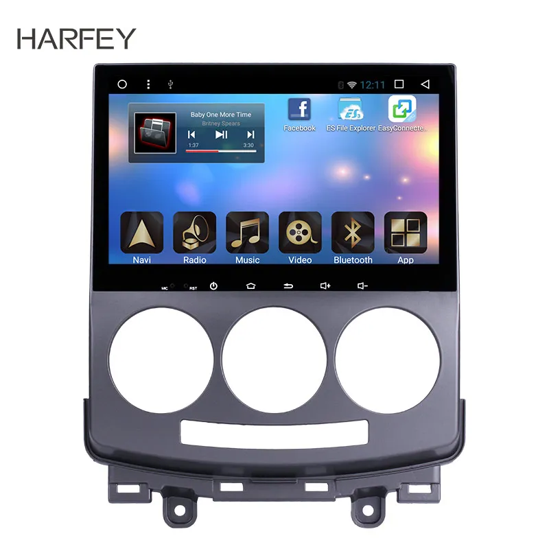 

Harfey Clearance 9" Car Radio Android 6.0 GPS Navigation for Old Mazda 5 2005 2006 2007-2010 Multimedia player with 4-core wifi