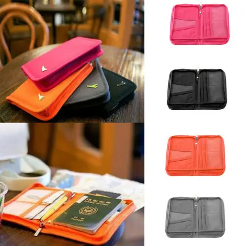 

Holder Bag Purse Wallet Leather Credit Card Case Travel Passport Holder Bag Purse Wallet Organizer