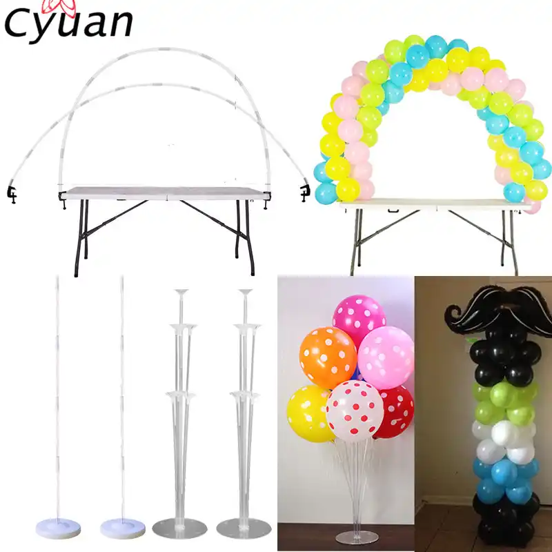 Cyuan Diy Balloon Column Stand Kits Plastic Clips Arch Stand Frame