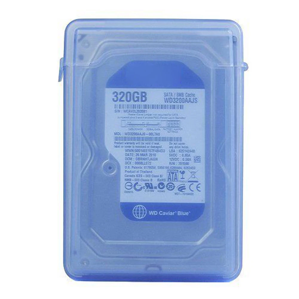 3,5 ''чехол для хранения SATA IDE HDD жесткий диск Пылезащитная Коробка Чехол для хранения оранжевый зеленый корпус SSD, HDD чехол s