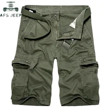 Мужские военные карго шорты летние армейские зеленые хлопковые шорты мужские свободные мульти-карманные шорты Homme повседневные бермуды брюки