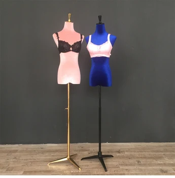 

Velvet Model Props Female Dressmker Mannequin Window Display Rack Wedding Dress Underwear Show