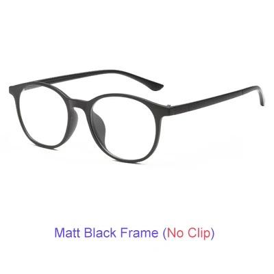 1 Frame NO Clip TWO Oclock Magnet Sunglass Women Men Polarized Lens Optical Spectacle Frame Clip On Glasses Men Round TR90 3D Night Vision A2245 - Цвет линз: 1 Frame NO Clip