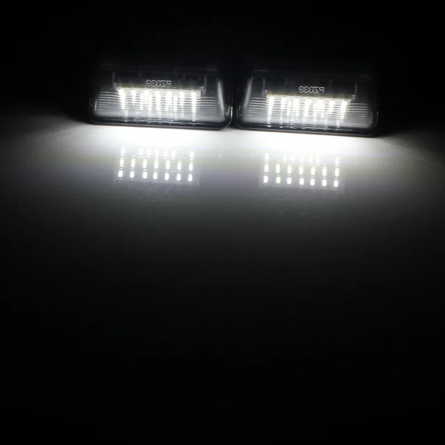 Brighten up your PEUGEOT license number plate with ANGRONG Canbus LED lights