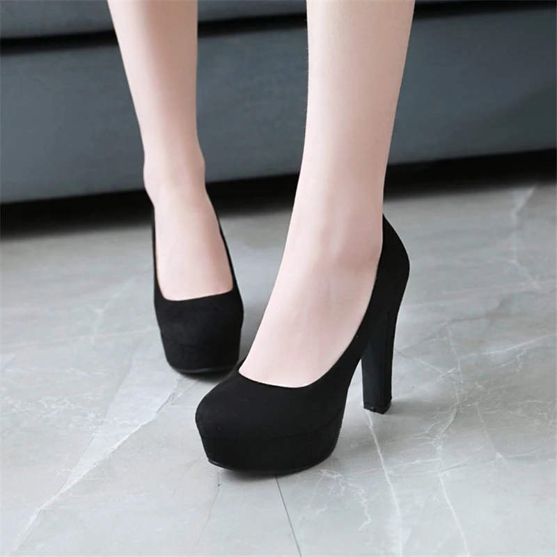 SARAIRIS/ г.; большие размеры 32-43; весенние туфли-лодочки из флока на платформе; женская обувь на высоком каблуке-шпильке; женская офисная обувь для вечеринок