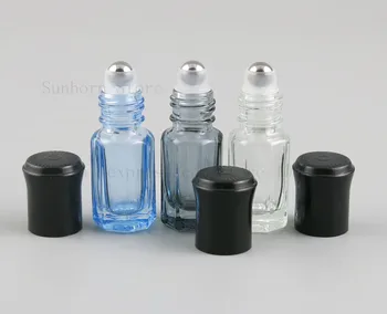 

3ml Refillable Roll on Glass Bottles for Essential Oils Roller Perfume Mini Roller Bottle Fast Shipping 500pcs