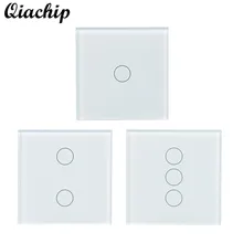 

WiFi Switch Smart Home Switch Panel APP Control Touch Work With Amazon Alexa Timing Function Voice Control Control Light Wall Sw