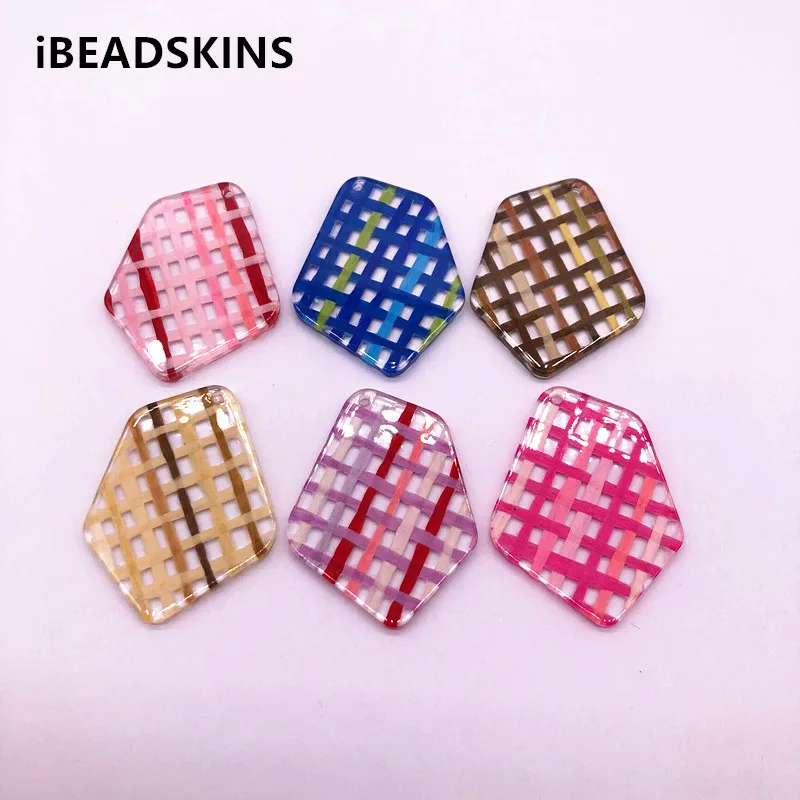 

New arrival! 37x28mm 50pcs Built-in rattan irregular-shape charm for Earring accessories,Earring parts Jewelry Findings DIY
