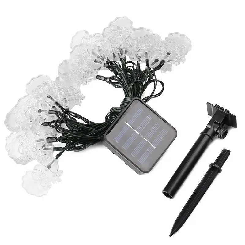 Luzes da Corda Movido a Energia Solar à Prova Água para a Árvore de Natal Festa em Casa Leds Papai Noel Forma Solar Dwaterproof Pátio Jardins Decoração 30 12 Cheap Lâmpadas solares