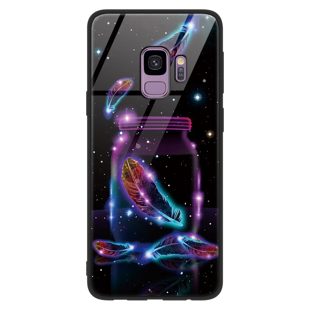 Ночной вид закаленное Стекло мягкие для Samsung Galaxy S8 S9 S10 плюс A50 S10E M10 M20 A70 A30 A20 A40 A8 A9 A7 Note 8 9 J4 чехол - Цвет: yumaopz