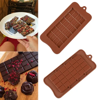 

Popular 1PC Chocolate Molds food grade Bakeware Eco-friendly Cake Molds Silicone mold 24 Cavity Square High Quality DIY Silicone
