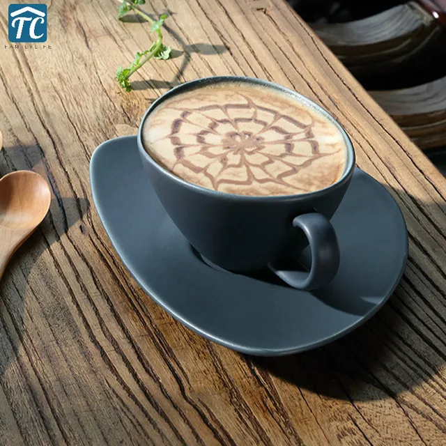 Best Price Coffee Cup Continental Pull Flower Creative Personality Household Ceramic Afternoon Tea Cups Saucer Coffeeware Milk Jugs