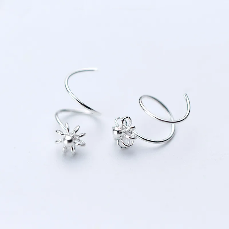 

100% 925 Sterling Silver Hollow Flower Stud Earrings For Women Girl Fashion Jewelry Sterling-silver-jewelry eh796