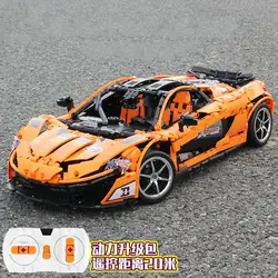 20087 технический автомобиль MOC-16915 McLaren P1 функция двигателя автомобильный набор строительных блоков Кирпичи приложение RC детские