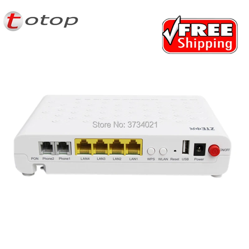 Бесплатная доставка ZTE F660 V5 GPON ONU SC UPC с 4FE + 2TEL USB Wifi английская версия FTTH ONT