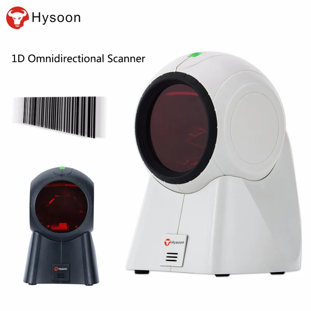 1D Barcode Scanner 20 Laser Lines Desktop Omnidirectional Bar Code Reader with Automatic IR Sensor Scanning Platform fit POS for Supermarket Store (1)
