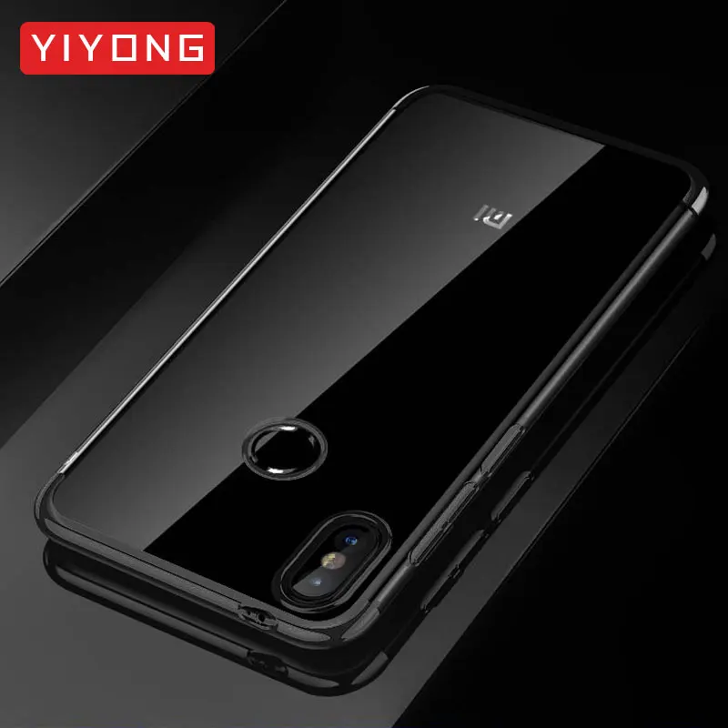 Xiaomi mi Max 3 чехол силиконовый YIYONG покрытие прозрачный Max3 TPU мягкая тонкая задняя