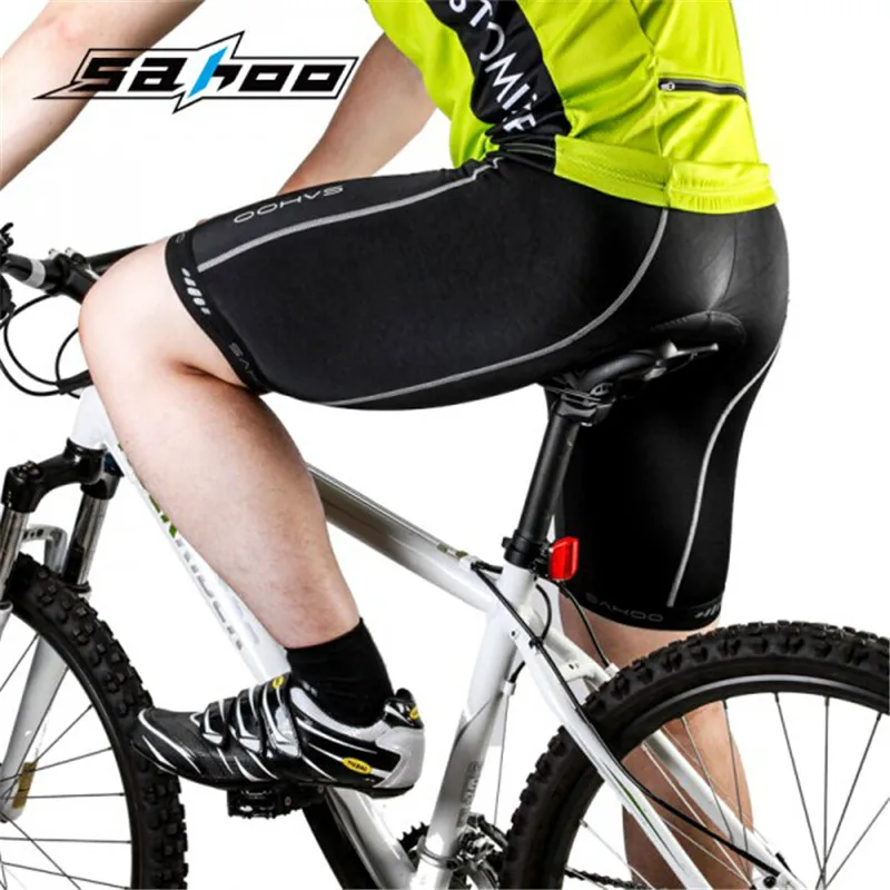 SAHOO New Cycling Shorts 3D Padded Shockproof Lycra MTB Road Bike