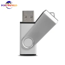 32GB 64GB USB Memory Stick 3.0 Flash Drive Thumb Drive Metal Swivel Capless Silver