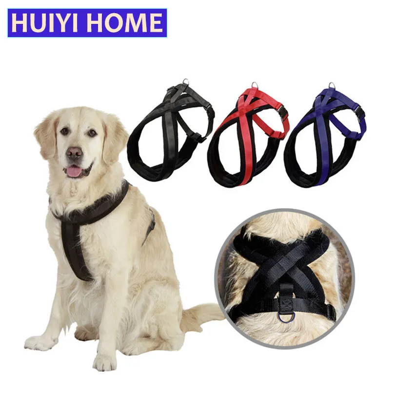 Pet Dog Harness Vest Thick Lint Cloth Dogs Chest Tape Pets Supplies For