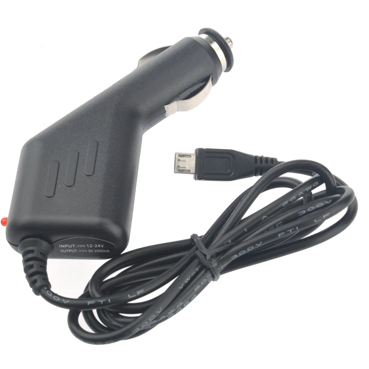 Портативный 5В/2а микро Переходник USB для зарядки в машине планшетных ПК (черный) |