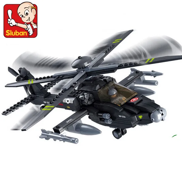 Building Block Set Compatible with lego military Apache combat aircraft 3D Construction Brick Educational Hobbies Toys for Kids block-set : image Building Block Set Compatible with lego military Apache combat aircraft 3D Construction Brick Educational Hobbies Toys for Kids block-set