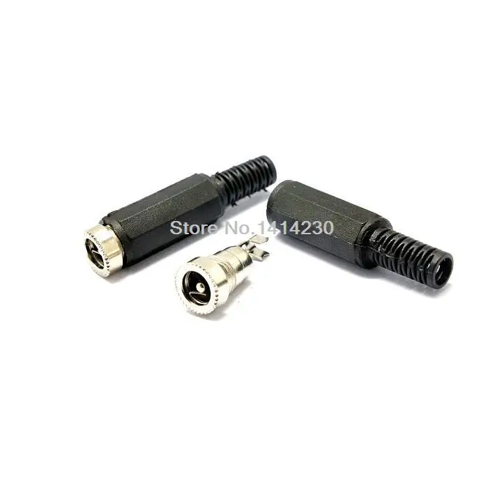 100 шт. 5 мм x 2 5*2 5/5 5x2 Женский DC Power Metal Socket Jack коннектор адаптер сварной линии|female dc