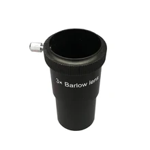 KINGOPT 1,25 дюймов 3X Барлоу оптические стеклянные линзы пластмассовая рама ABS для линза для астрономического телескопа аксессуары