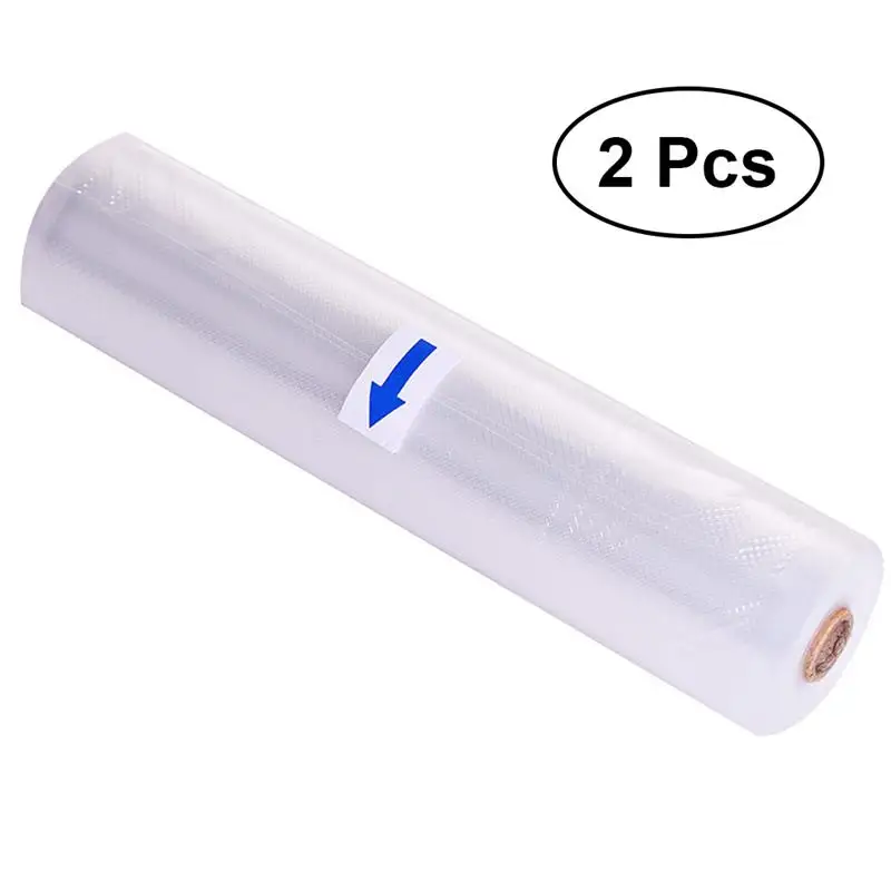 2PCS Heavy Duty Embossed Commercial Grade Vacuum Sealer Bags Freshness