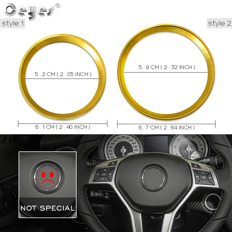 Car steering wheel decoration circle ring sticker for MERCEDES (20)