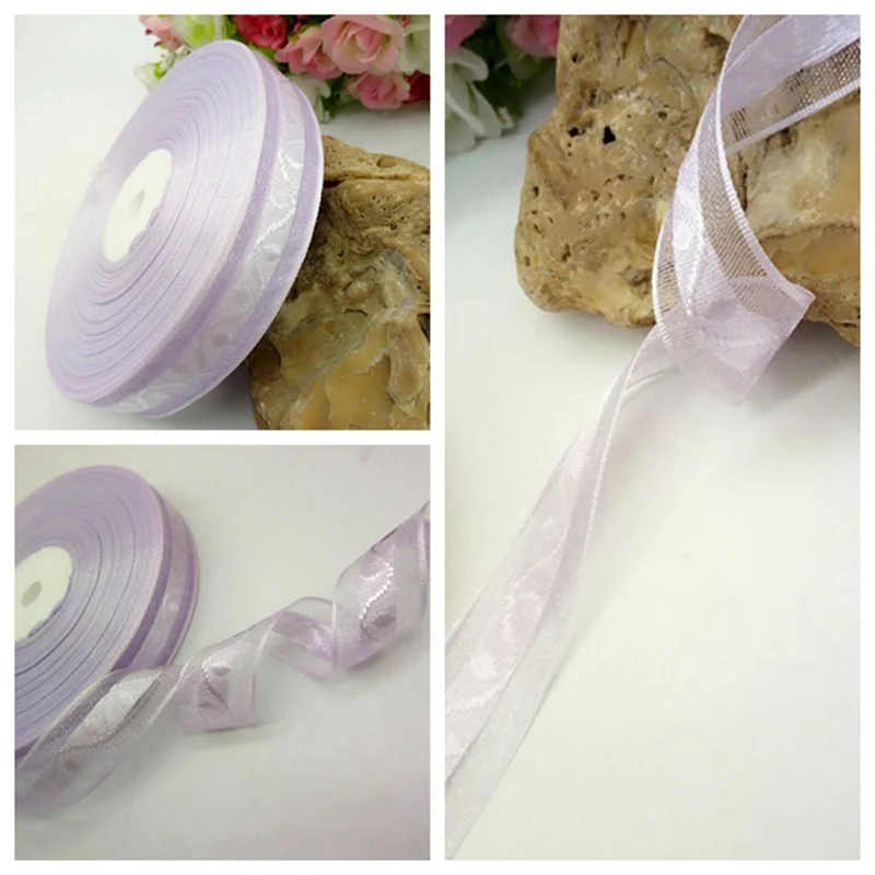 

1 roll (45 meters) 20mm width purple organza ribbon gift packing belt wedding party decoration supplies diy crafts A510