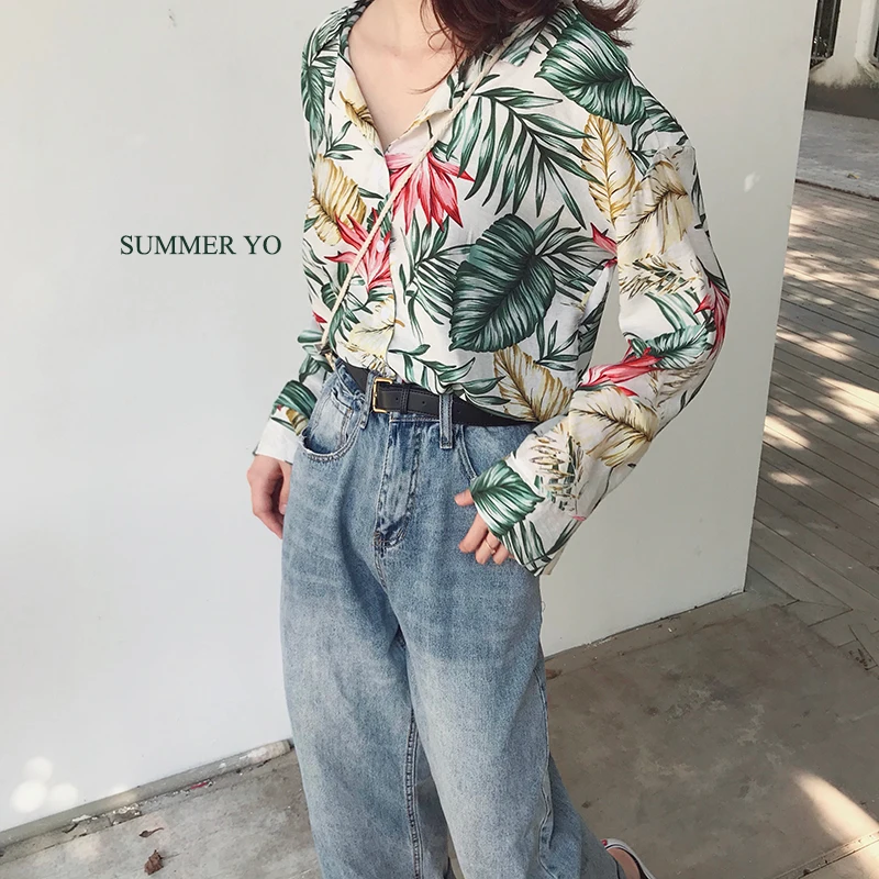 Floral Print Blouse Shirt 