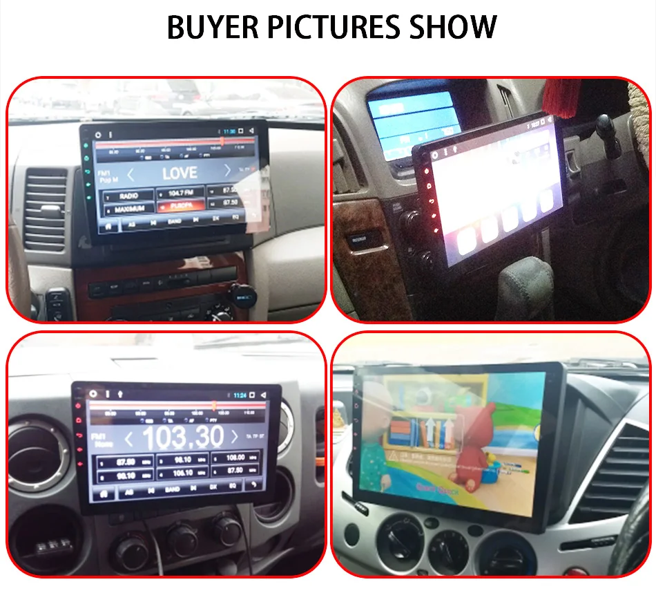 Cheap Eunavi 2 din 10.1 inch quad core TDA7851 Android 9.1 Car Radio GPS Navigation with capacitive screen stereo Bluetooth wifi 3g 5